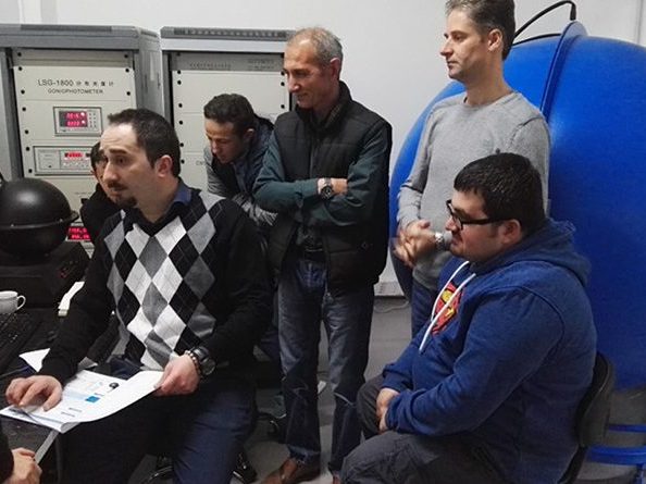 Turkey - LISUN engineer installed LSG-1800B rotation luminaire goniophotometer and LPCE-2 integrating sphere system image
