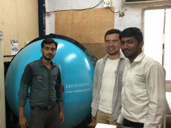 India - LISUN engineer visit Indian client to do installation and training for LPCE-2 high precision spectroradiometer integrating sphere system image