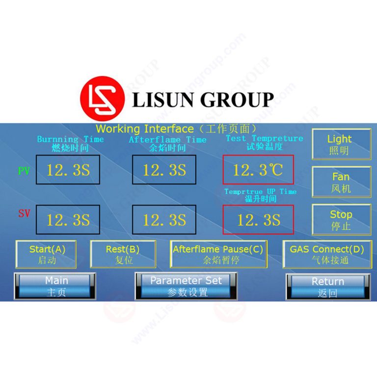 Needle Flame Test Apparatus
