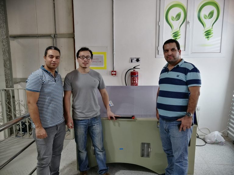 Qatar - LISUN engineer provide installation and training services for LSG-1700B Goniophotometer, YWX/Q-750 Salt Spray Chamber, JL-56 Waterproof Jet Test Device image