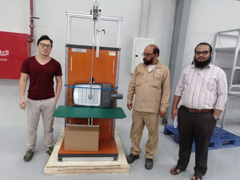 Saudi Arabia-Free installation and training for the customer who purchased the JL-34 Swing Pipe Water Spray Test Equipment and IK07-10 Level Tester image