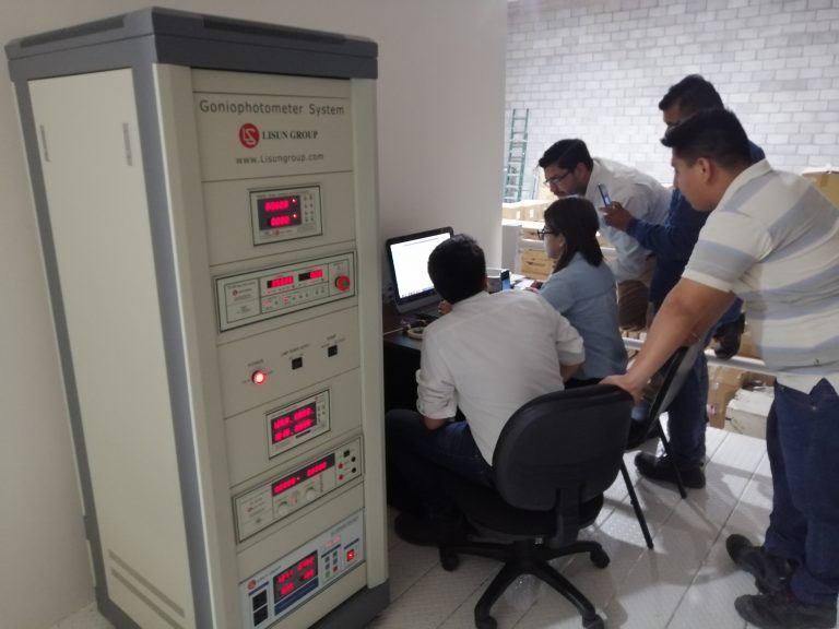 Mexico_LISUN Engineer provides installation and training for customer who purchased LSG-1800BCCD High Precision Rotation Luminaire Goniospectroradiometer(with Space Color Test) image