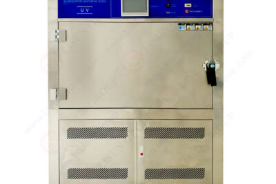 What are the environments that affect the UV aging test chamber