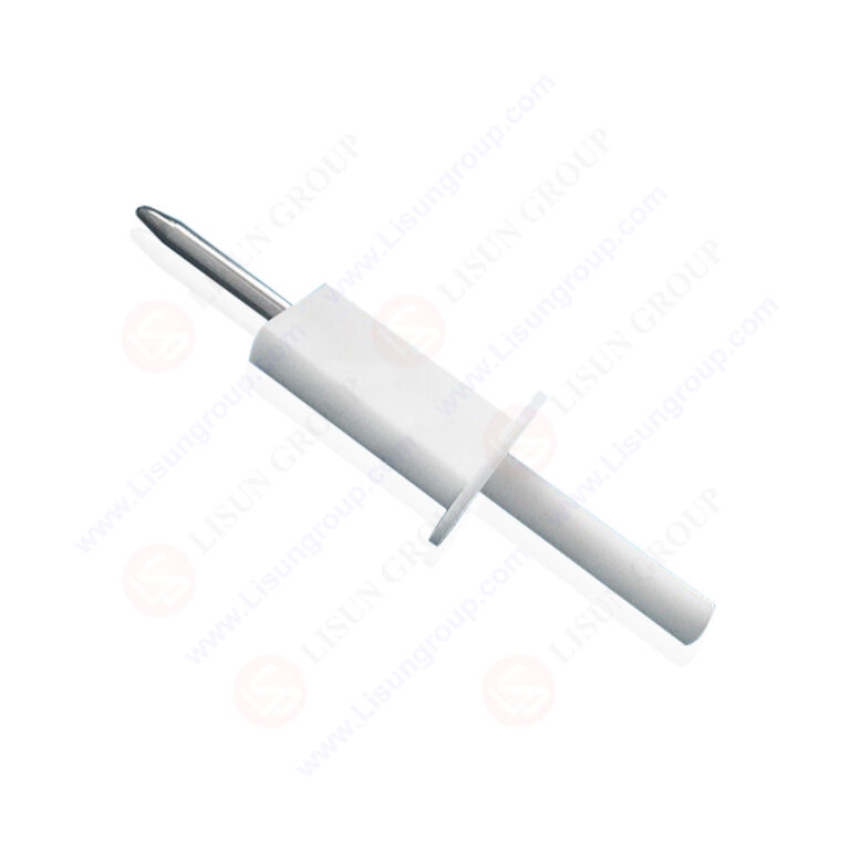 The Rigid Test Finger with Non-Circular Stop Face is equipped with a nodular finger that has a diameter of 12 mm and a length of 80 mm.