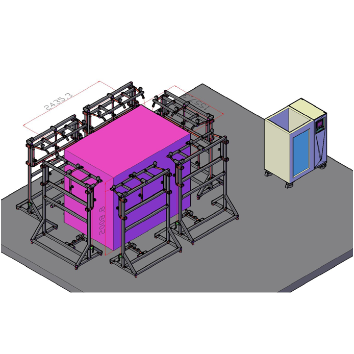 UL 1598 Figures 19.17.1 and 19.17.2 water spray test device