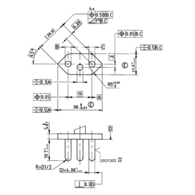 Gauge for Outlets 16A 250V A.C. According to IEC 60906-1 Figure 5A/5B