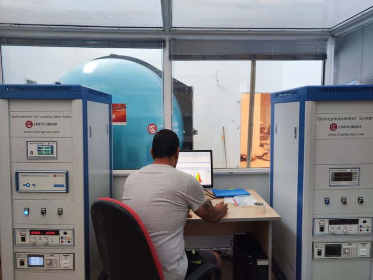 Bulgaria - Customer successfully installed and operated LISUN LPCE-2 (LMS-9000C) High Precision Spectroradiometer Integrating Sphere System and LSG-1800A High Precision Rotation Luminaire Goniophotometer image