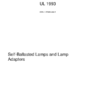 UL 1993 Self-Ballasted Lamps and Lamp Adapters