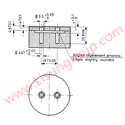 Gauges C 13 of CEE 7 for 2.5A 250V Two-pole Plugs for Interchange Ability