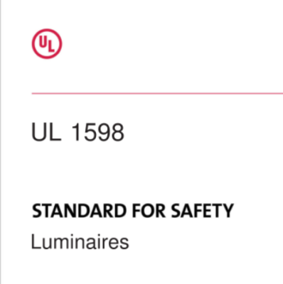 UL 1598: 2012 Standard For Safety – Luminaires
