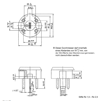 DIN-VDE 0620-1-Lehre 16c Prüfung der größten Abzugskraft des Steckers AC 400/230 V 25 A