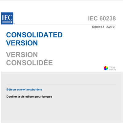 IEC 60238:2020 Edison screw lampholders