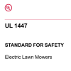 UL 1447:2020 Electric Lawn Mowers