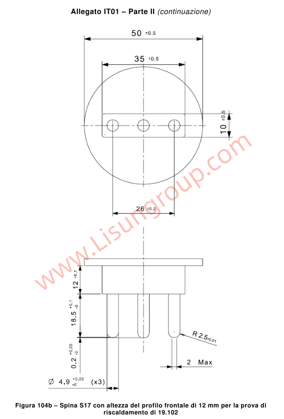 CEI 23-50 V4 Figure 104b Gauge