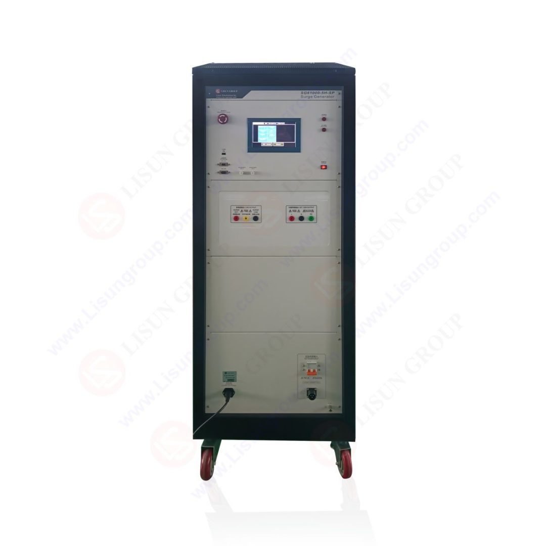 Burst surge generator operation for IEC 61000-4-5 transient immunity testing