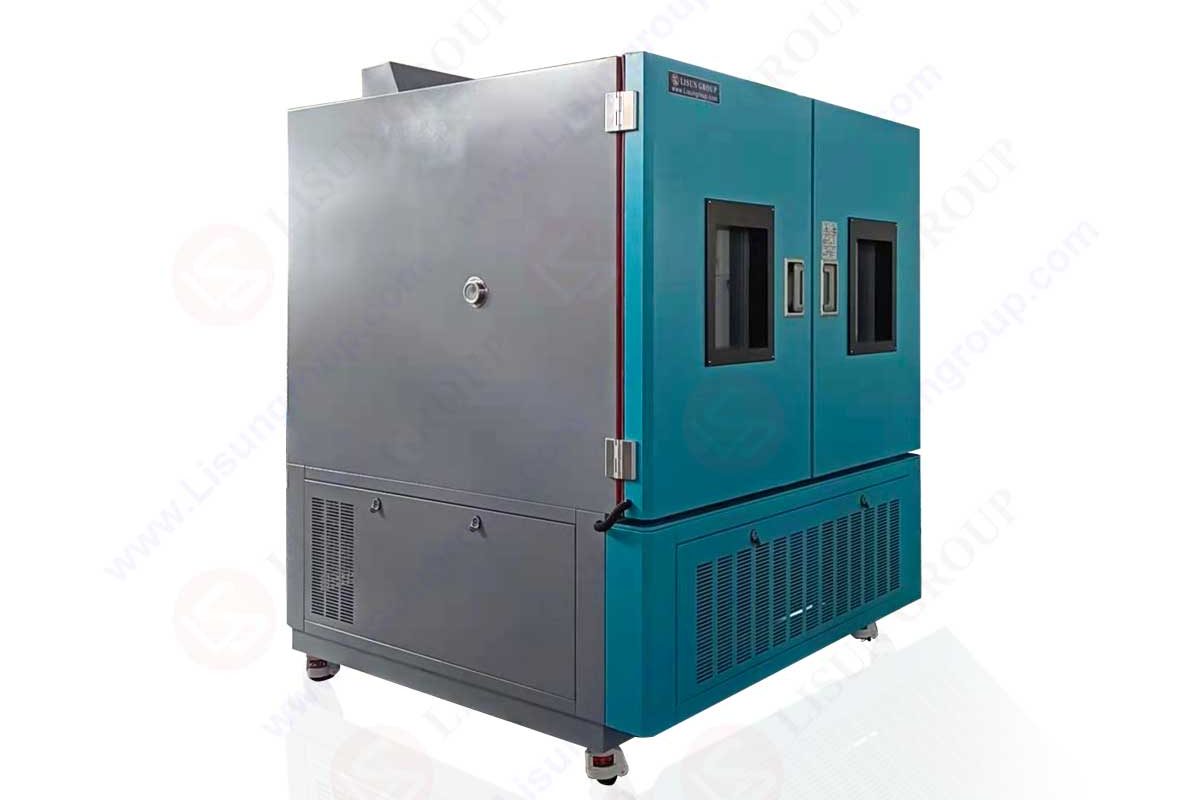 Temperature test chamber methods for studying material behavior during thermal cycling